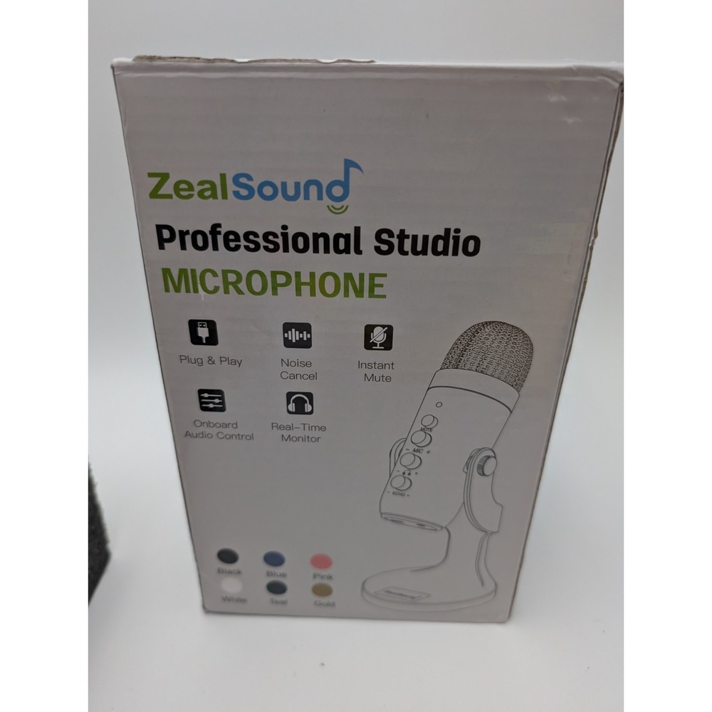 Zealsound USB Microphone, Condenser PC Mic W/Lightning Adapter For Phones